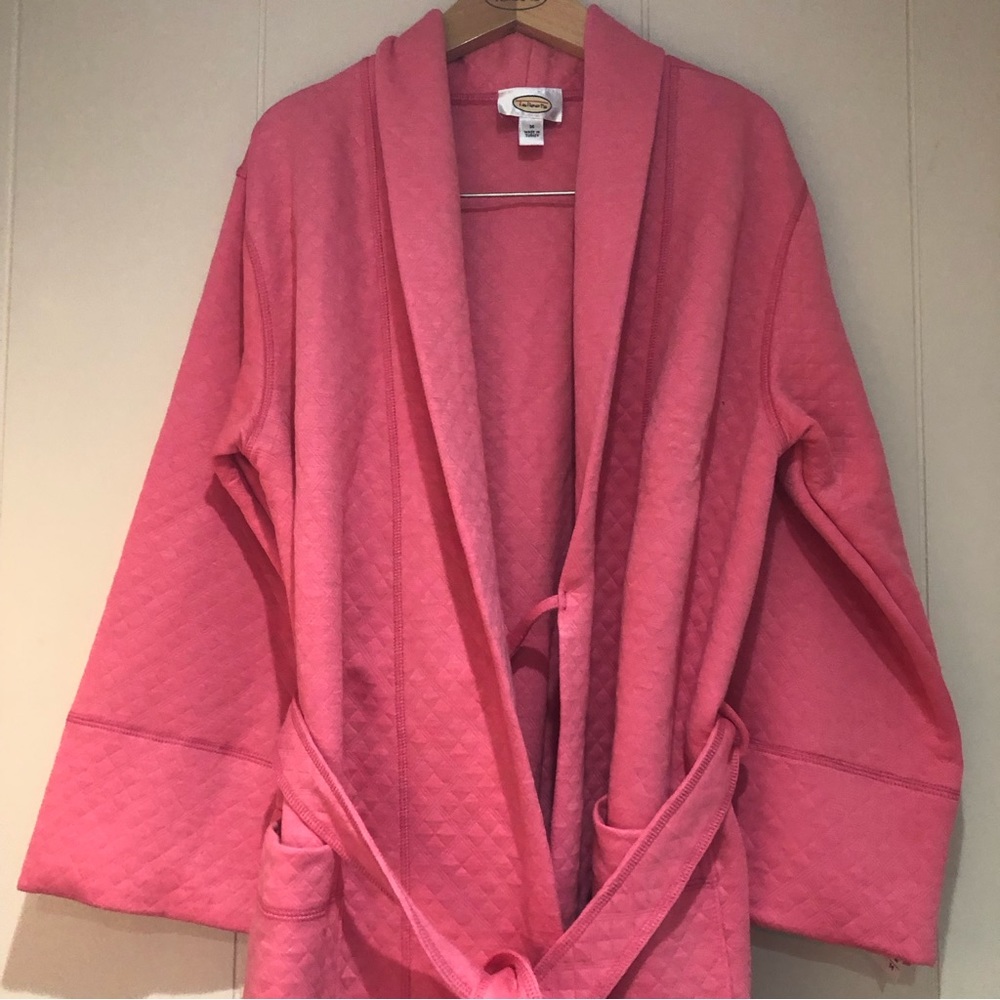 Talbots rose pink mauve robe medium